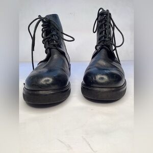 Gravity Pope black leather combat boots. Women’s size 36